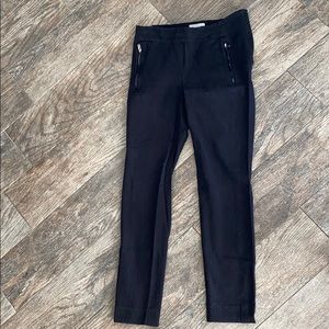H&M black cropped dress pants